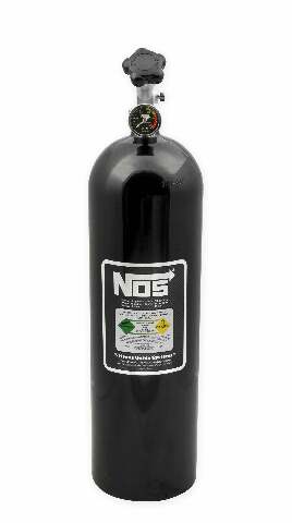 NOS nitrous bottle - 14750BNOS 15 lb black 2493