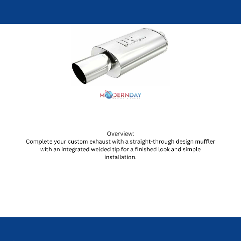 MagnaFlow performance muffler 4 inch inlet/outlet stainless steel 14834