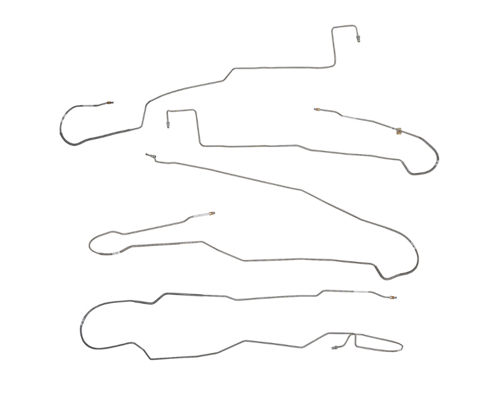 Replacement Line for 15-17 Ford F-150 Ext Cab/ , Intermediate Line Set; S/S long bed stainless steel