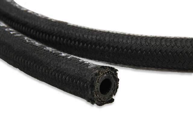 Power Steering Hose - Black - Size -6 - 6 Ft - 150606ERL AN fitting