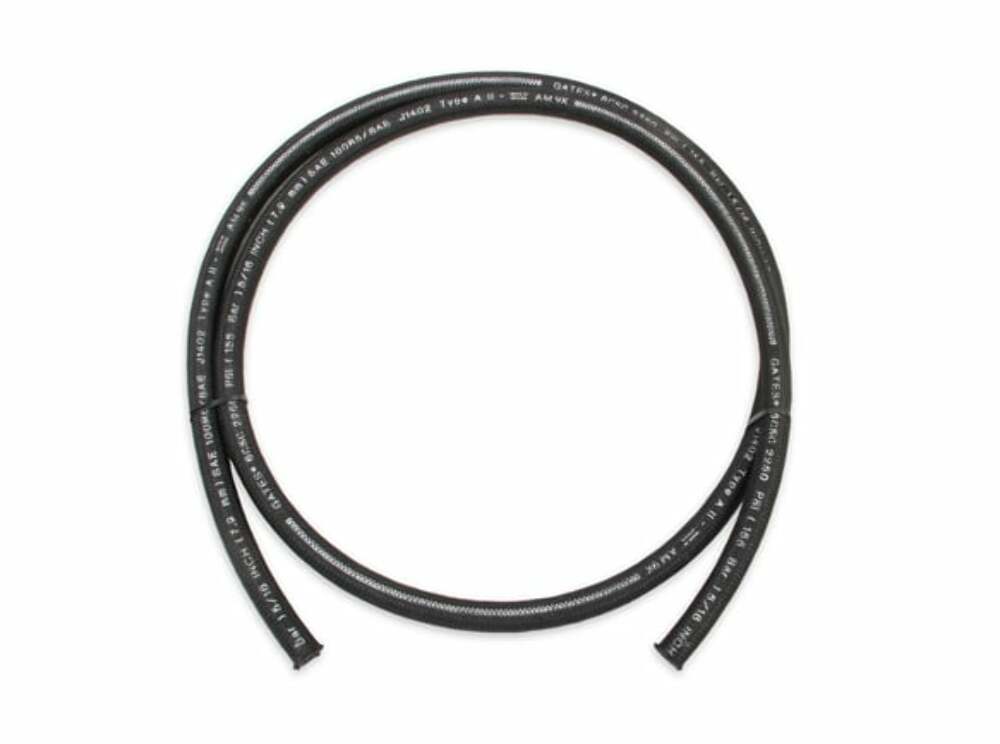 Earls Power Steering Hose - Black - Size -6 - 10 Ft - 151006ERL