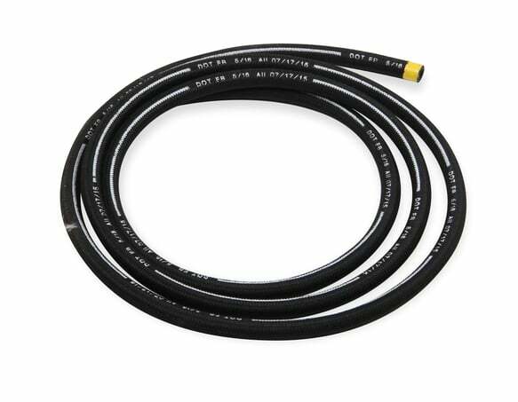 Earls Power Steering Hose - Black - Size -6 - 10 Ft - 151006ERL