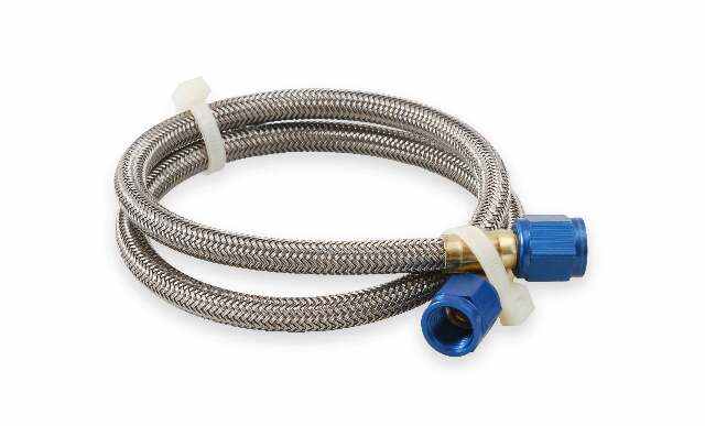NOS stainless steel braided hose -4AN 2-foot blue 2 foot PTFE lined 15230NOS