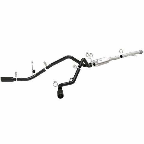 MagnaFlow cat-back exhaust system for 2014-2018 Chevy Silverado 1500 stainless steel black 15360