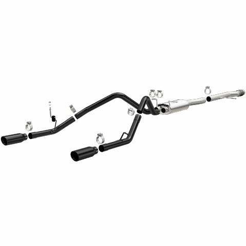 MagnaFlow cat-back exhaust system for 2014-2018 Chevy Silverado 1500 stainless steel black 15361