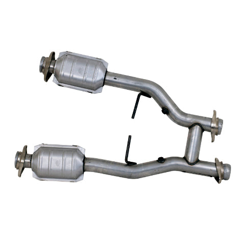 Fits 1996-2004 Mustang GT/Cobra/Mach 1 2.5 Short Mid H Pipe W/Converters 1538