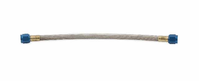 NOS stainless steel braided hose -6AN 1-foot blue 1 foot PTFE lined 15400NOS