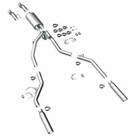 MagnaFlow cat-back exhaust system for 2011-2014 Ford F-150 stainless steel polished 15460