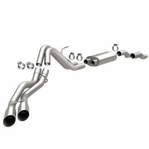MagnaFlow cat-back exhaust system for 2011-2014 Ford F-150 stainless steel polished 15461