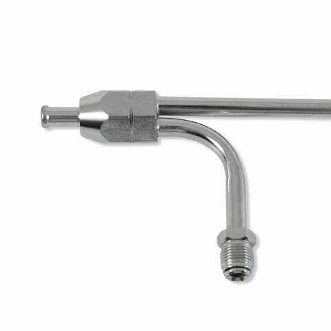 Mr. Gasket fuel line 3/8 inch dual inlet chrome carburetor copper 1551