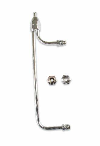 Mr. Gasket new fuel inlet kit dual feed 4 barrel Holley carburetor for Holley 4150 carburetors chrome steel 1552