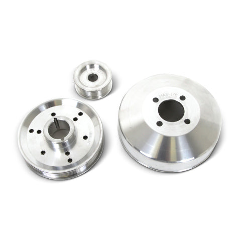 Fits 1996-01 Mustang GT/Cobra 3 Pc Performance Under Drive Pulley (Billet)-1555 for 1996-1901 Mustang