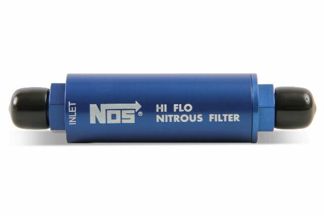 NOS nitrous filter high pressure -6AN stainless steel blue solenoid 15552NOS
