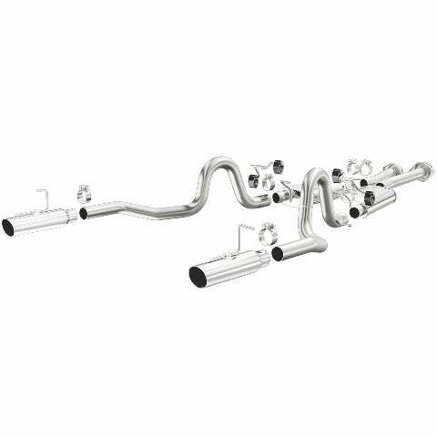 MagnaFlow cat-back exhaust system for 1996-1998 Ford Mustang stainless steel polished 15638