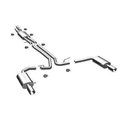 MagnaFlow cat-back exhaust system for 2010-2014 Ford stainless steel polished 15769