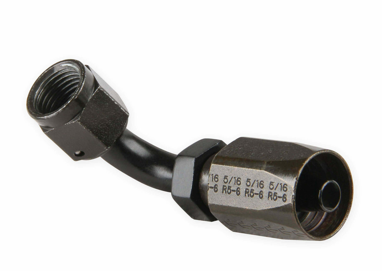 Earls Power Steering Hose End-Black Chromate - 159106ERL