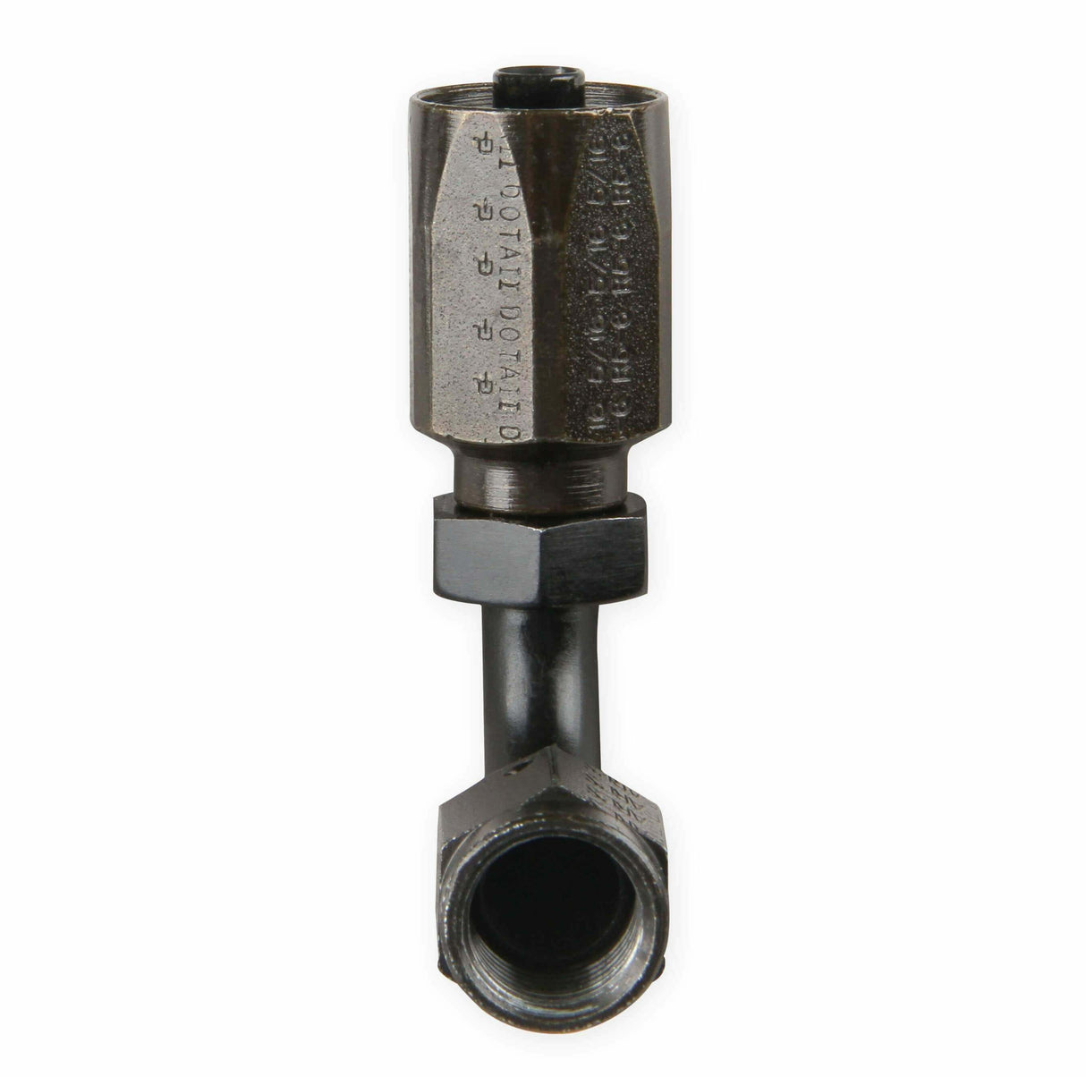 Earls Power Steering Hose End-Black Chromate - 159106ERL