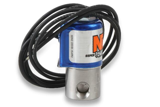 NOS ntimidator illuminated LED nitrous purge kit -4AN 4 foot blue solenoid 16033NOS