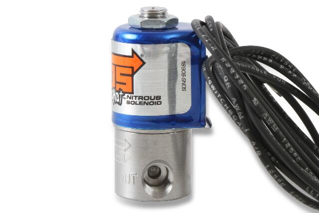 NOS ntimidator illuminated LED nitrous purge kit -4AN 4 foot blue solenoid 16033NOS