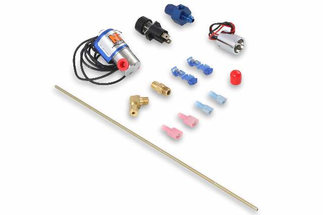 NOS ntimidator illuminated LED nitrous purge kit -4AN 4 foot blue solenoid 16033NOS