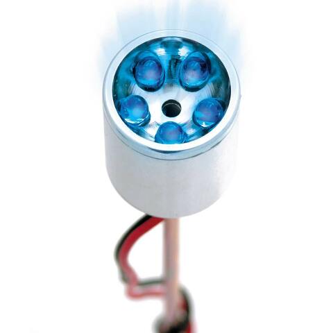 NOS nitrous bottle purge valve LED blue 16039NOS