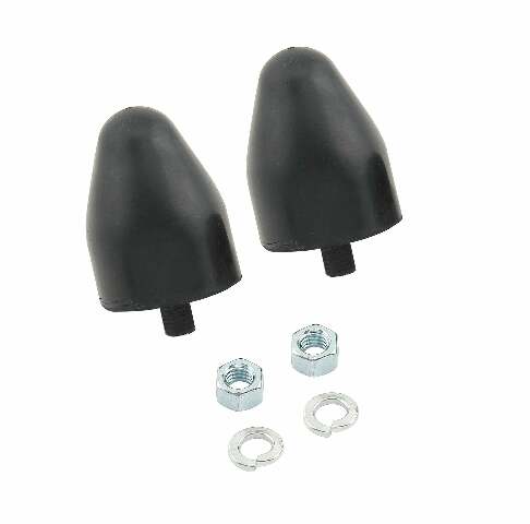Mr. Gasket traction bar snubbers black rubber 1608
