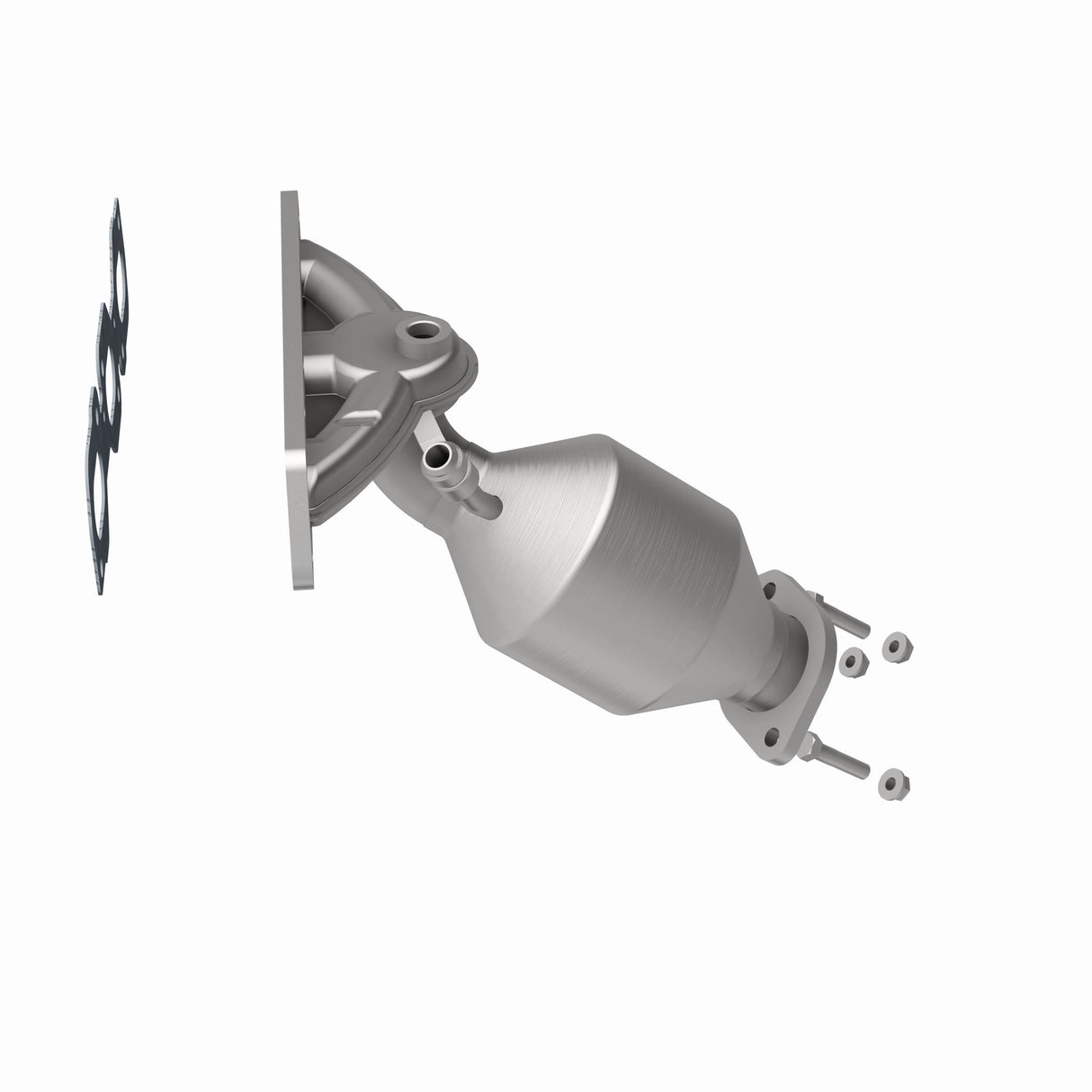 Catalytic Converter with Integrated Exhaust Manifold for HM Grade Federal / EPA Compliant Direct-Fit Manifold Catalytic