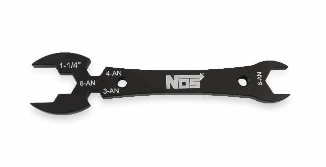 NOS nitrous bottle nut / AN combo wrench -3AN black 16132NOS