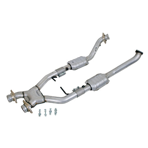 Fits 1996-1998 Mustang Cobra 4.6L 4V 2.5 Full X Pipe w/High Flow Catalytic-1618