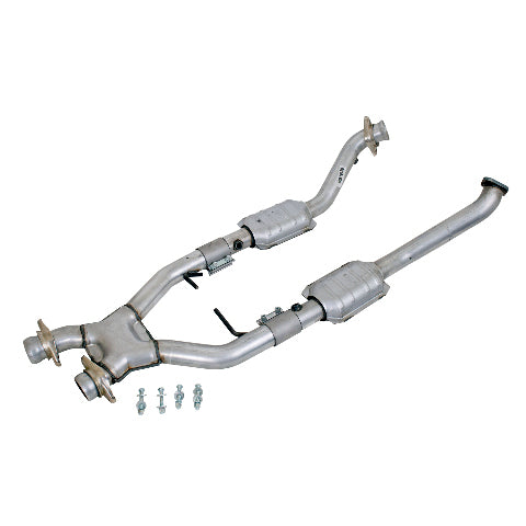 Fits 1996-1998 Mustang Cobra 4.6L 4V 2.5 Full X Pipe w/High Flow Catalytic-1618