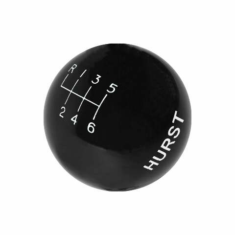 Hurst Shift Knob - Black 6-speed M12 x 1.25 Threads - 1631225
