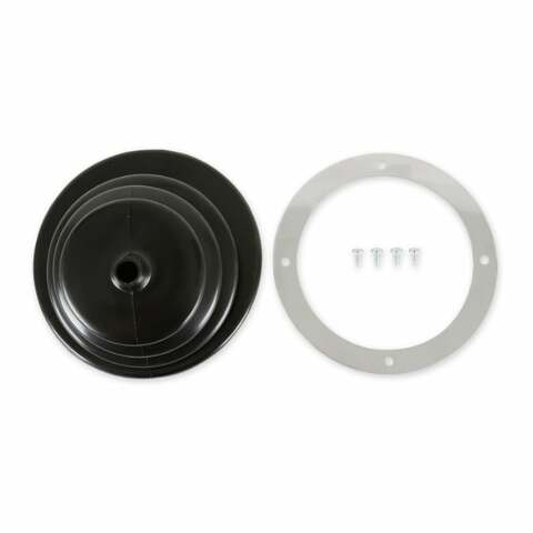Mr. Gasket shifter boot chrome black 1651
