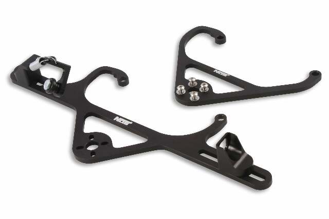 NOS billet solenoid bracket kit - 4150 and 4150HP black 16516NOS