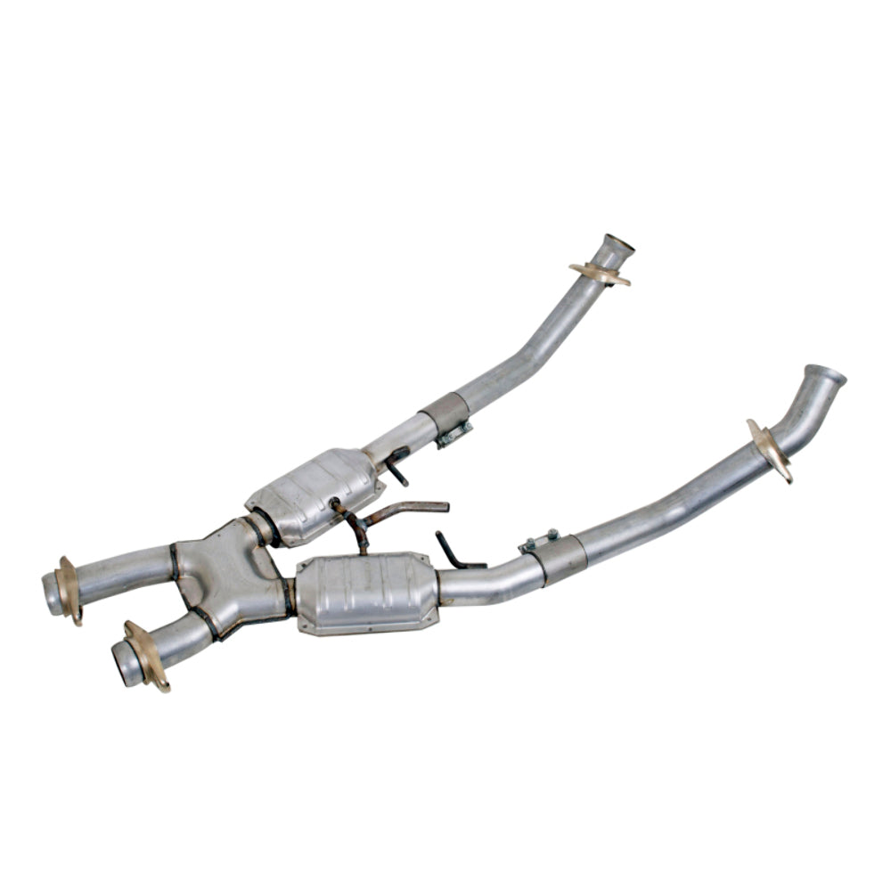 Fits 1986-1993 Mustang 5.0 2.5 Full X Pipe W/ Catalytic Converters-1662