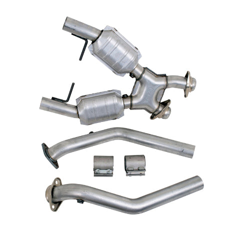 Fits 1996-1998 Mustang GT 2.5 Full X Pipe W/Catalytic Converters-1666