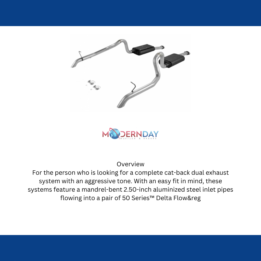 Exhaust system for 1987-1993 Ford Mustang Exhaust stainless steel
