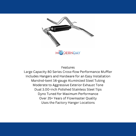 1998-2002 Chevrolet Camaro Cat-back Exhaust System Flowmaster American Thunder 1