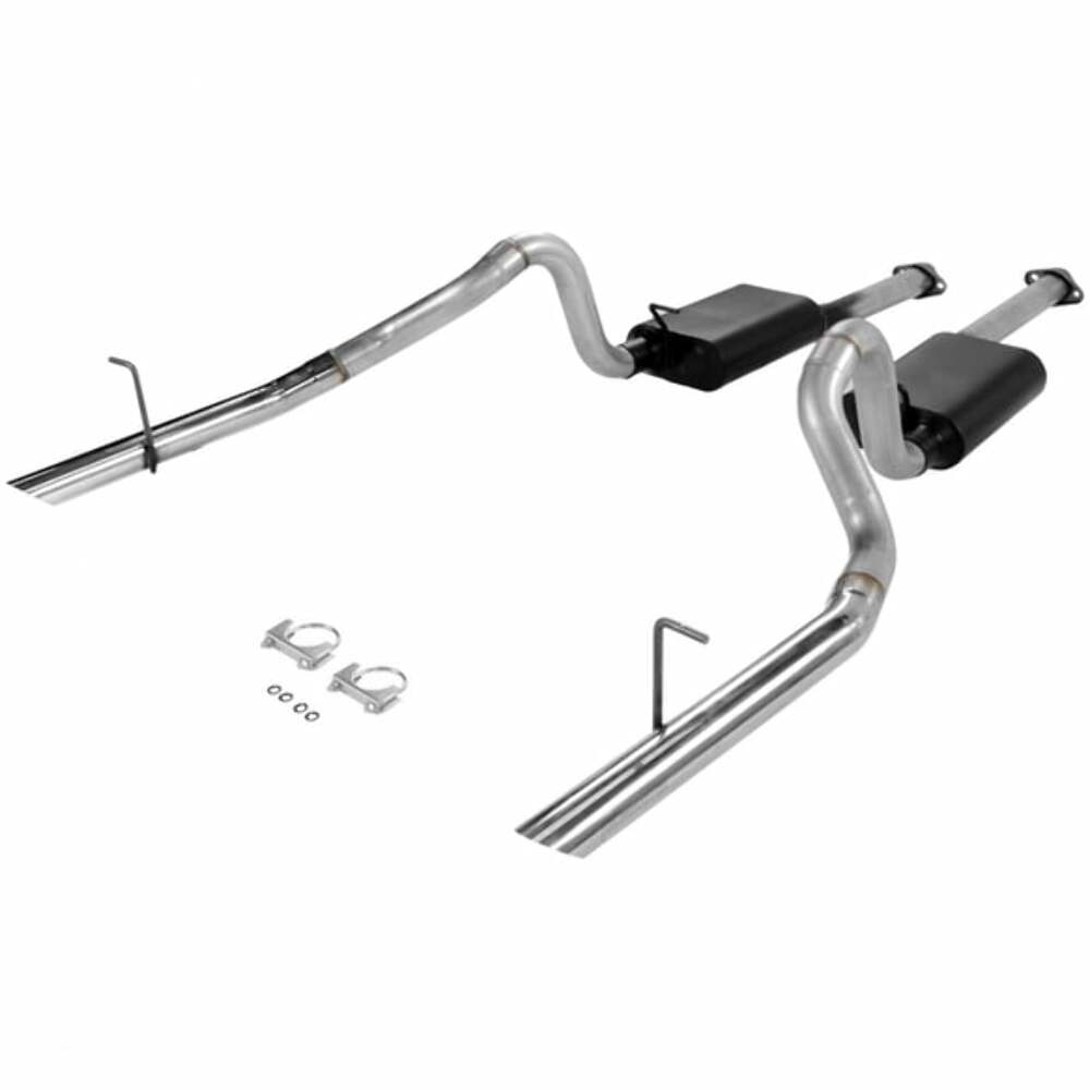 Super 44 Exhaust System for 1994-1997 Ford Mustang Exhaust dual exit stainless steel