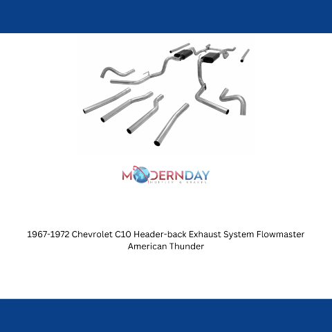 1967-1972 Chevrolet C10 Header-back Exhaust System Flowmaster American Thun