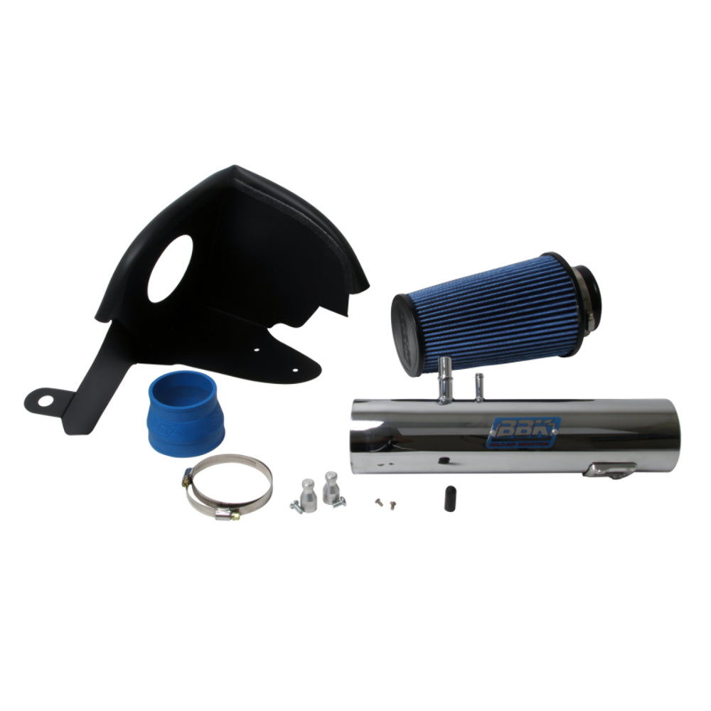Fits 2011-2014 Mustang V6 3.7L Cold Air Induction System (Powder Chrome)-1778