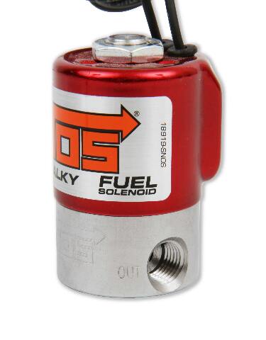 NOS fuel solenoid - red stainless steel purge 18060NOS