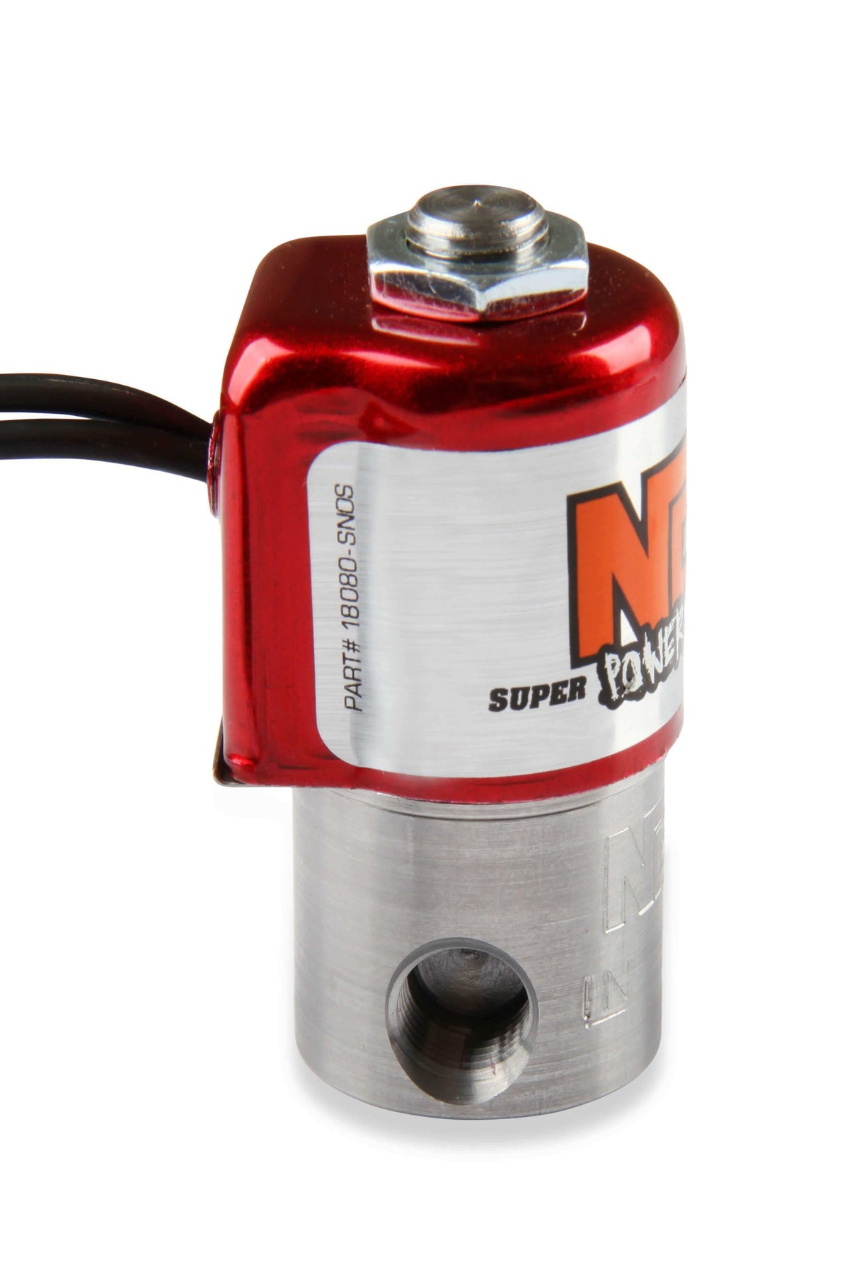 NOS powershot fuel solenoid, 1/8 inch inlet stainless steel red purge 18080NOS