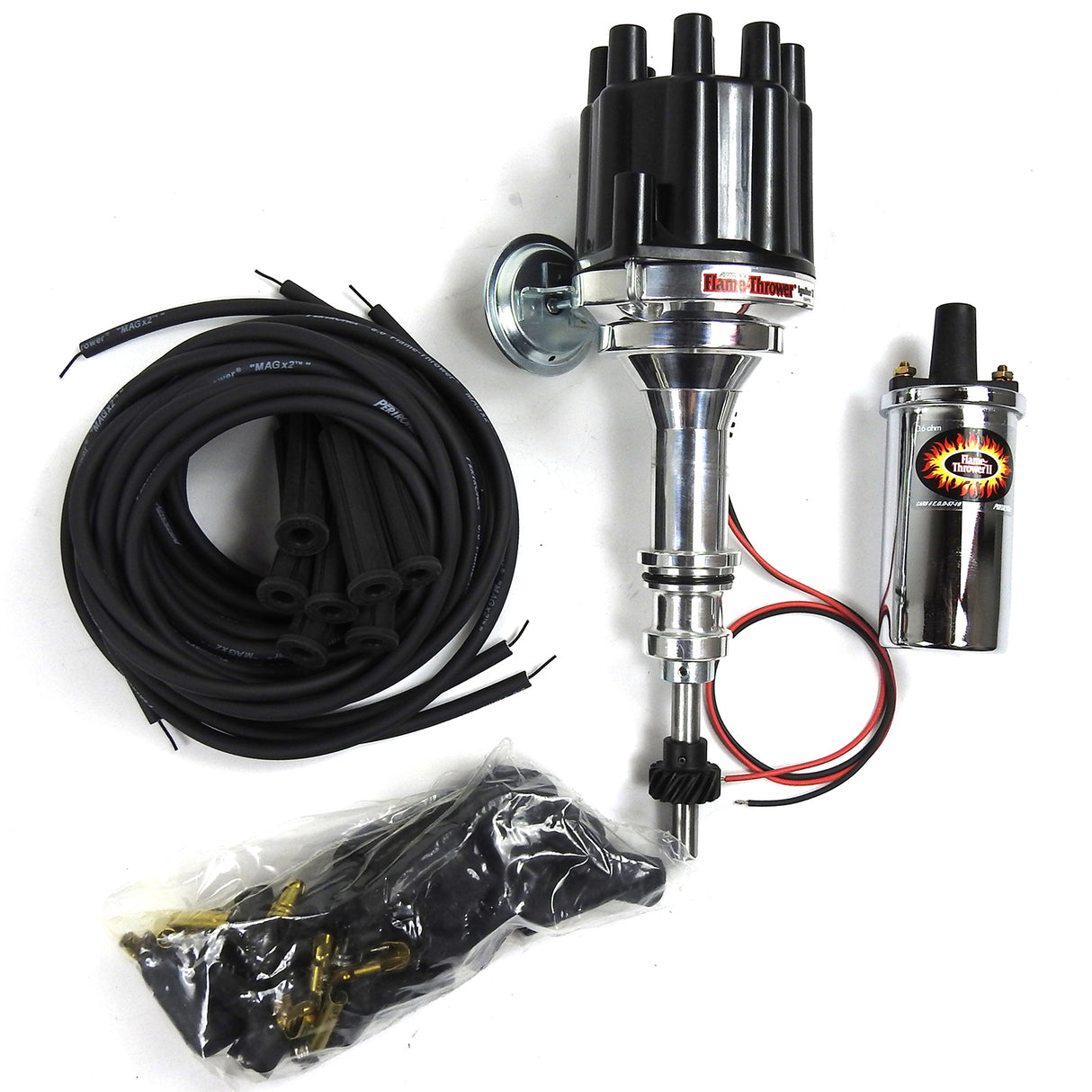 PerTronix Ignitor II electronic ignition kit Ford chrome black D131700