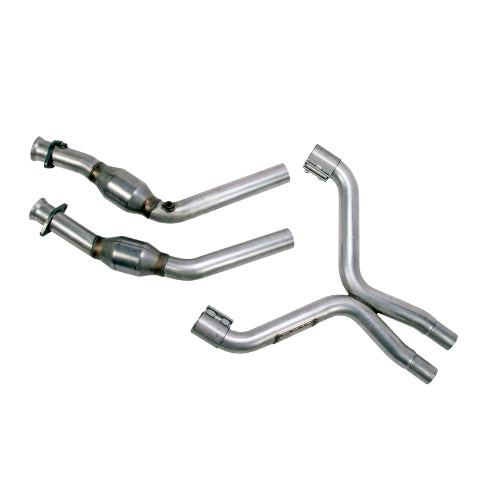 Fits 2011-2014 Ford Mustang V6 3.7L Full X Pipe With Catalytic Converters-1814