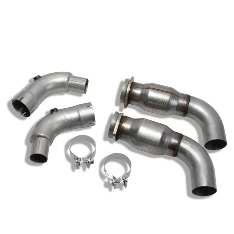 Fits 2015-2023 Ford Mustang GT 3" Short Mid Pipe With Catalytic Converters-1816
