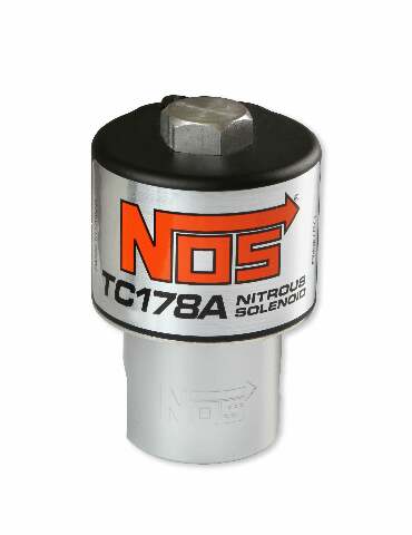 NOS nitrous solenoid - black - 18178BNOS 4 lb clear single stage purge 2493