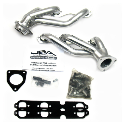 JBA Exhaust Headers for Chevy GMC Silverado 1500 Sierra 1500 4.3L V6 - 1842S-9JS