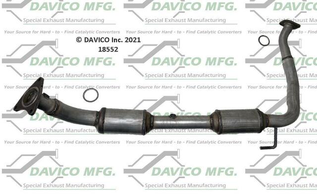 2008-2009 Toyota Sequoia Catalytic Converter 18552