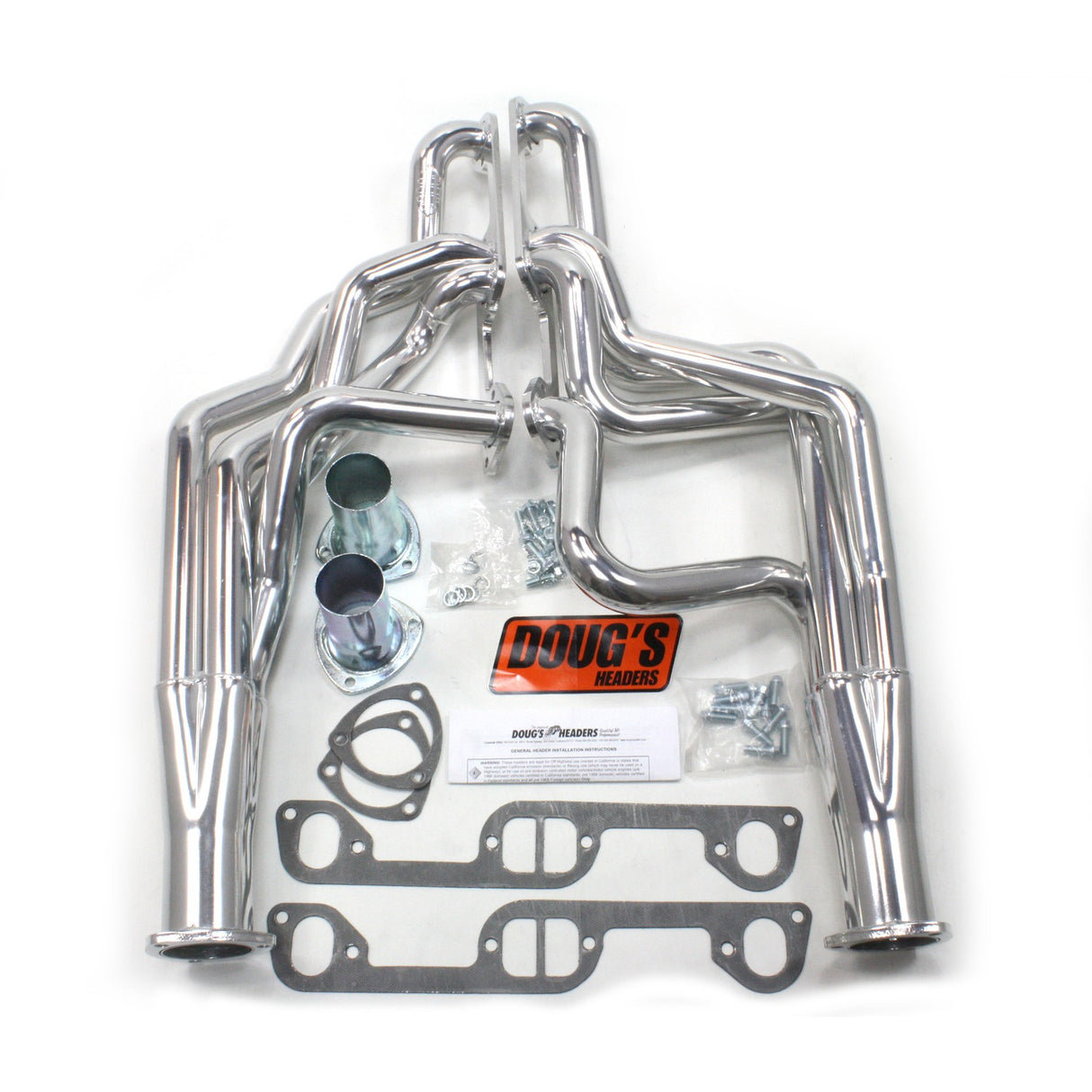 Long Tube Headers for 65-70 Pontiac 326-455 1-3/4in Primary Ceramic Coated D521