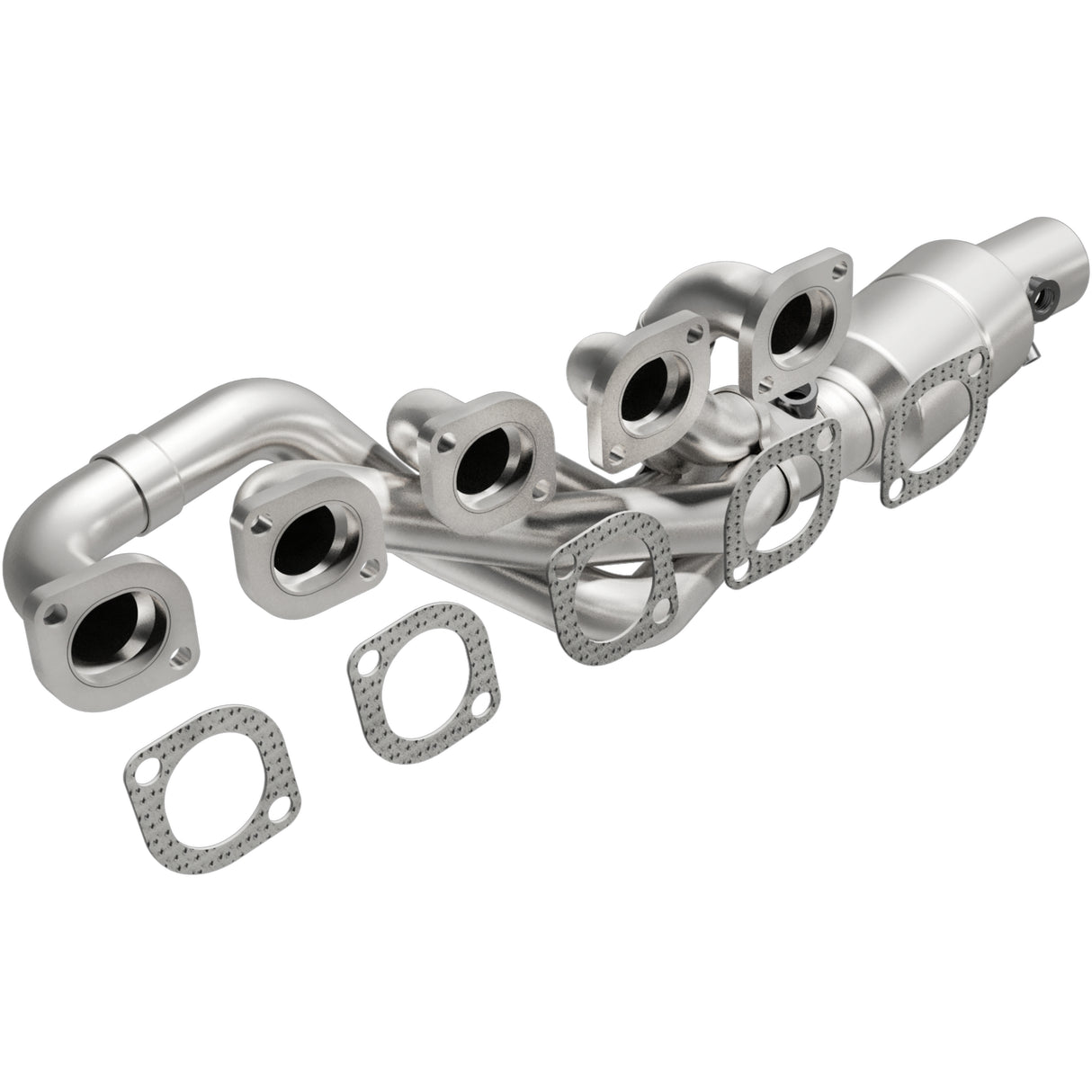 Catalytic Converter with Integrated Exhaust Manifold for HM Grade Federal / EPA Compliant Direct-Fit Manifold Catalytic